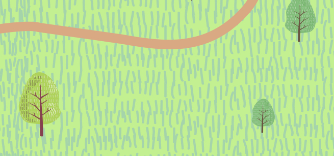 clip art of grass and trees