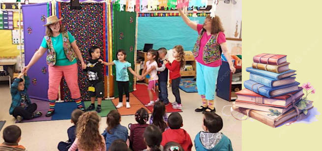 flights of fantasy group doing storytime