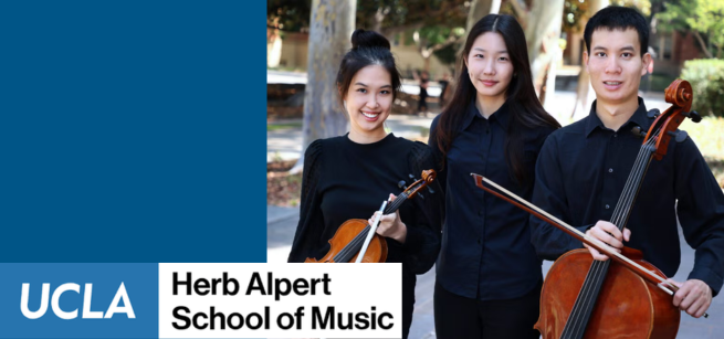 Photo of the UCLA Gluck Piano Trio