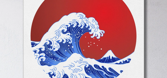 Image of Katsushika Hokusai's "Under the Wave off Kanagawa" painting