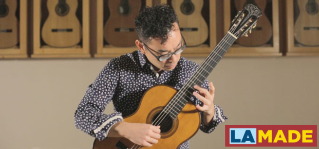 person holding a musical instrument