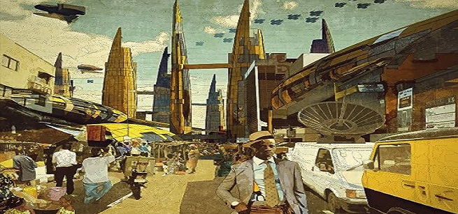 man standing in front of buildings