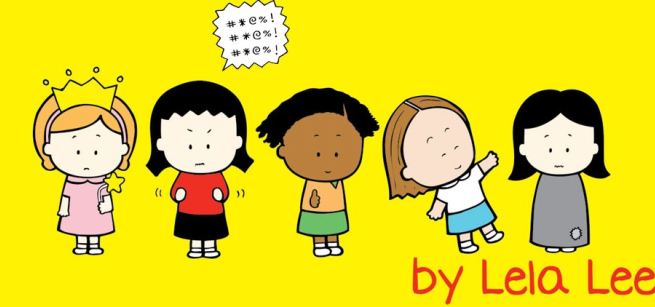 cartoons from cover of angry little girls book