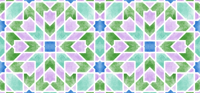 Arabesque Geometric Pattern Art