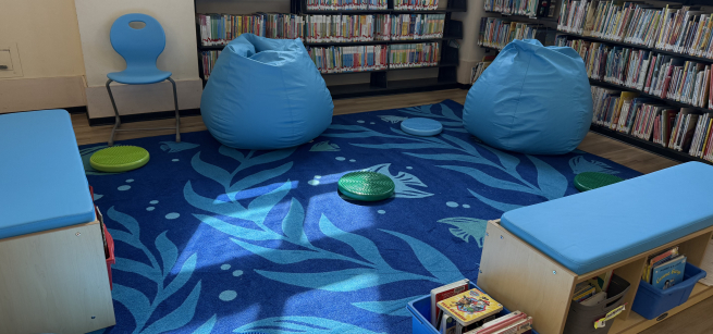 New sensory friendly blue furniture for youth
