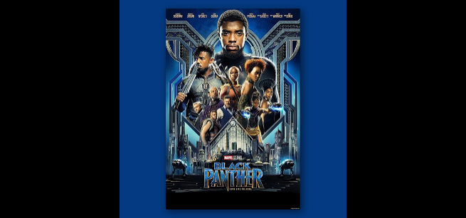 Poster for movie Black Panther.