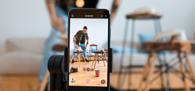 Digital photography example: taking a photo with your phone