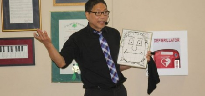 Magician Wayne will show amazing magic of disappearing and reappearing some objects.