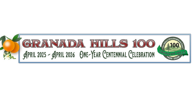 Granada Hills 100th birthday banner