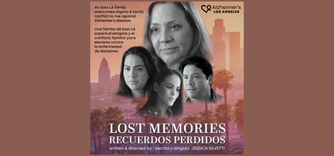 Promotional art for Alzheimer's Los Angeles's "Lost Memories" series.