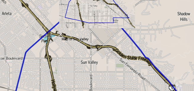 Map of Sun Valley