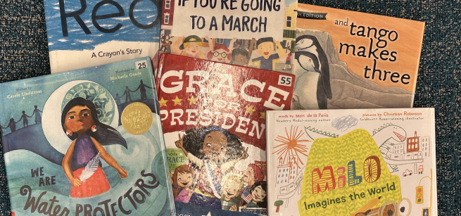 a collection of picture books