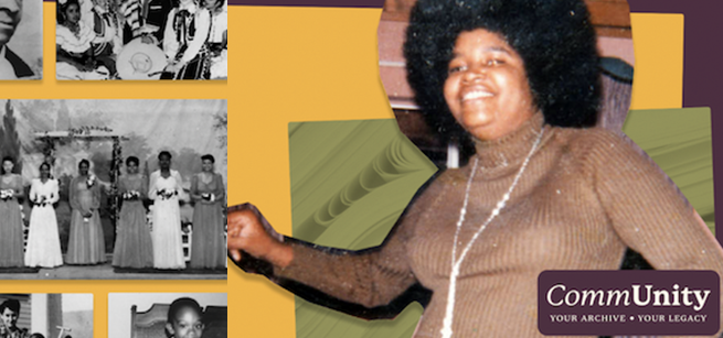 Various historical photos representative of a family photo album