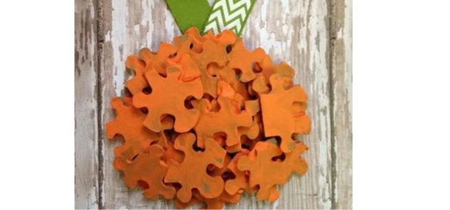 Pumpkin puzzle craft