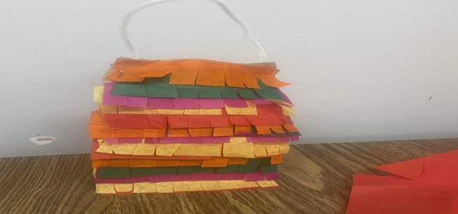 A paper bag pinata craft