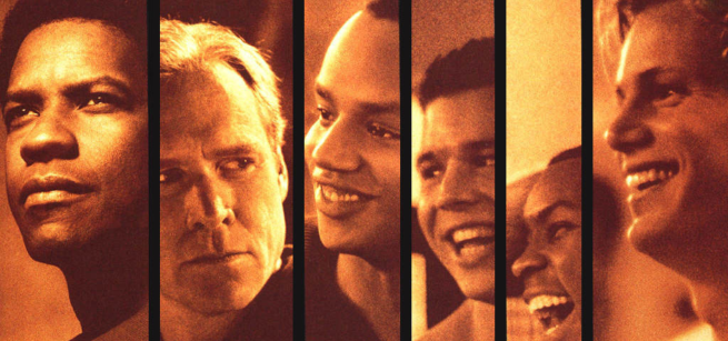 This image shows football players and coaches.