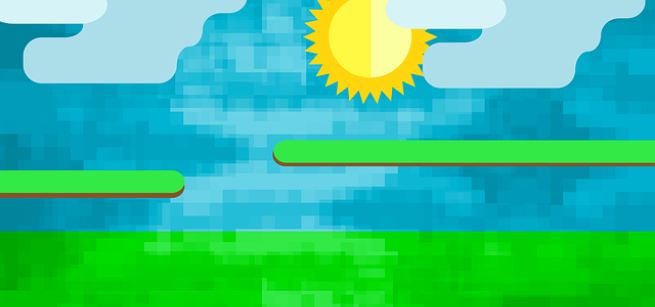 a pixel landscape drawing, Image by Sarah Sophie 3000 from Pixabay