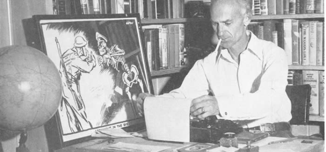 Photgraph by Ferenz Fedor, 1940 "Ernie Pyle at Home"