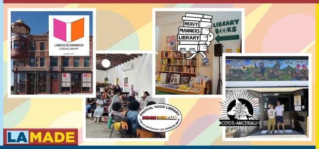 4 independent book stores and their logos