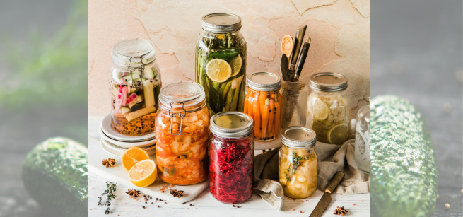 different kinds of pickle jars