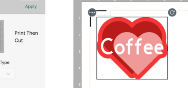 Sticker graphic in Cricut Print Then Cut