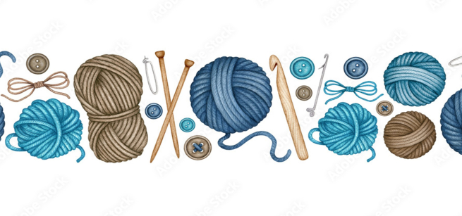 yarn and crocheting tools