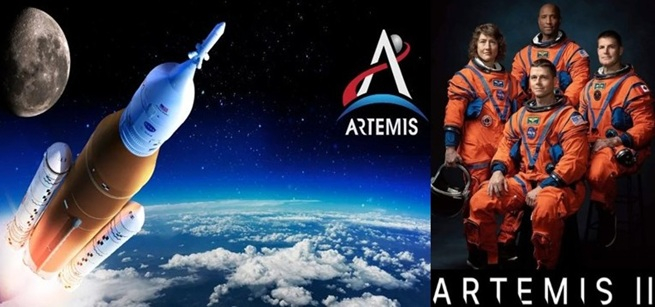 Spaceship, the moon and for astronauts