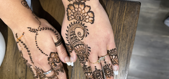 Henna Art on Hands