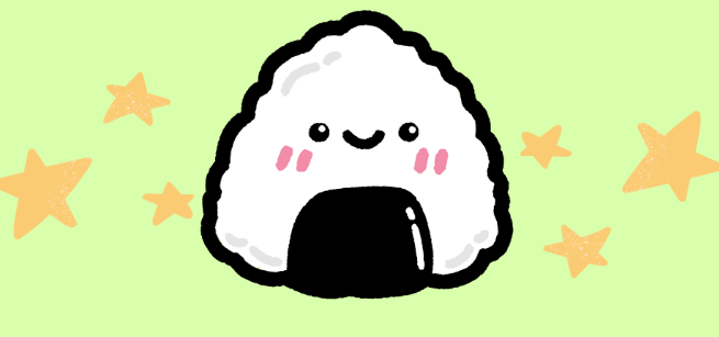 cartoon rice ball 