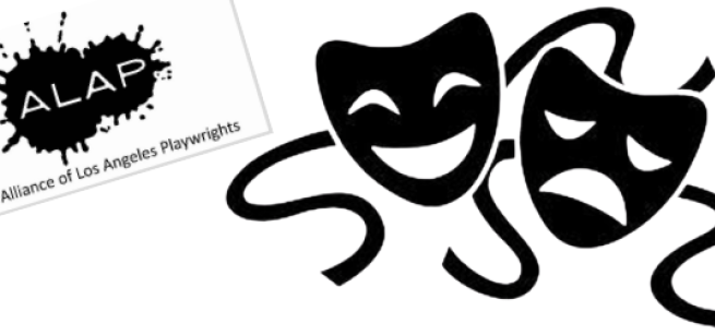 logo image and text and black and white image of masks
