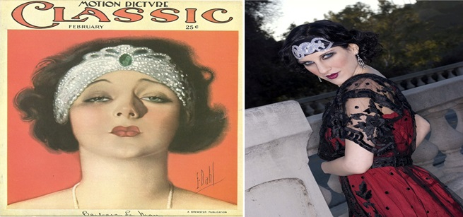 Photo of Barbara La Marr and a photo of an actress