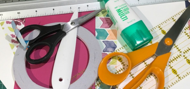 Image of cardmaking supplies