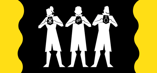 Cosplay for Science emblem, badge