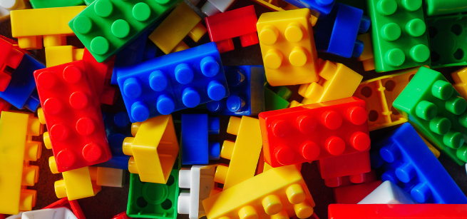 Multicolored Lego blocks