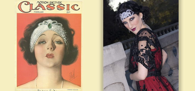 Photo of Barbara La Marr and a photo of an actress