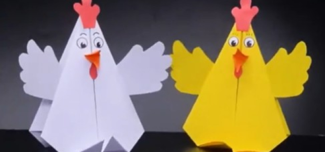 origami chickens