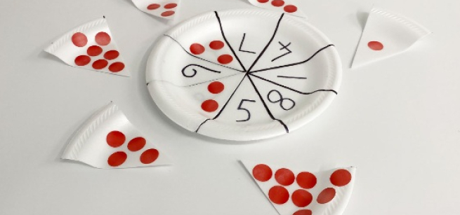 pizza counting number activity