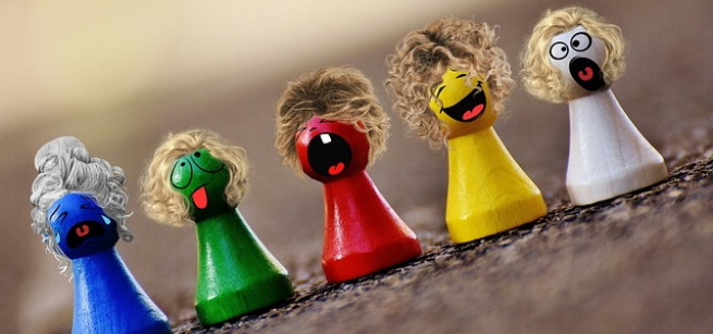 A picture of colorful game pieces, Image by Alexa from Pixabay