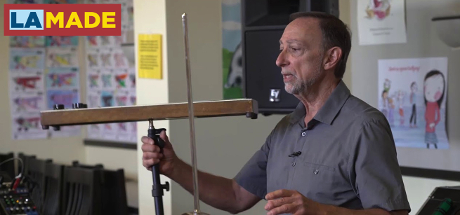 Edward Sussman and his theremin