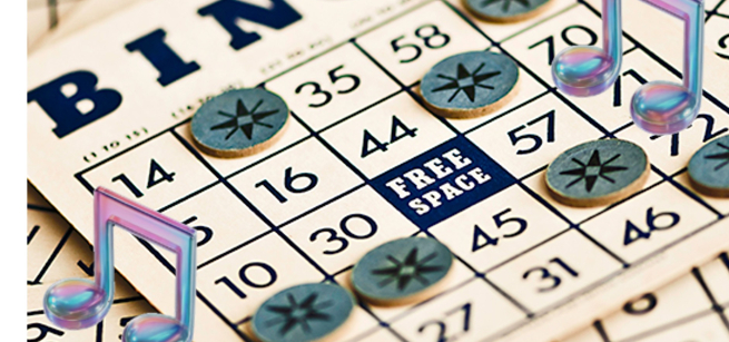 Bingo boards with Music Notes.