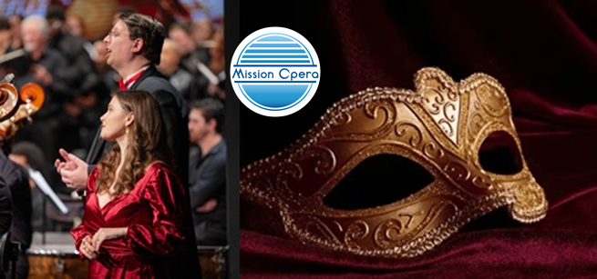 Opera singers and mask