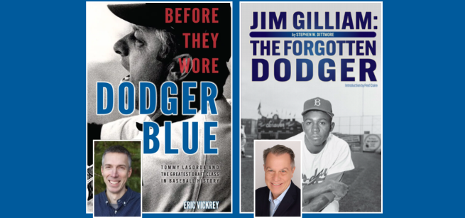 Dodgers Authors Eric Vickrey and Steve Dittmore with their newly released books