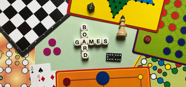 assortment of board games 
