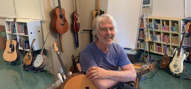 craig with his guitar