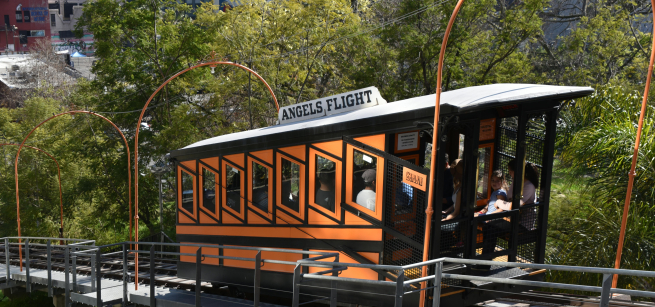 A Picture of the Angel's Flight in Los Angeles