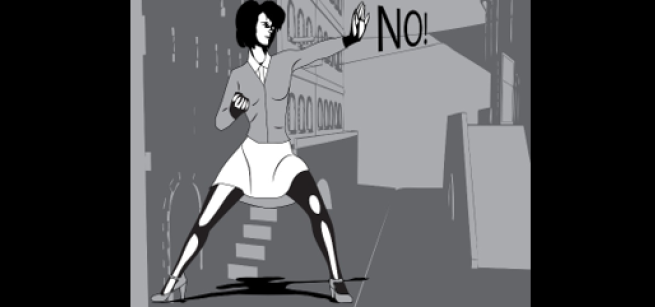 graphic of a person punching 