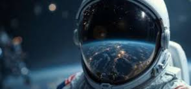 astronaut in space