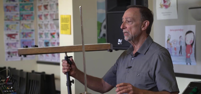 Edward Sussman playing the Theremin