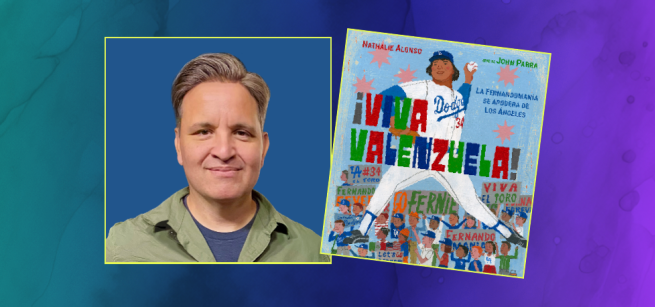 john parra and book cover for viva valenzuela