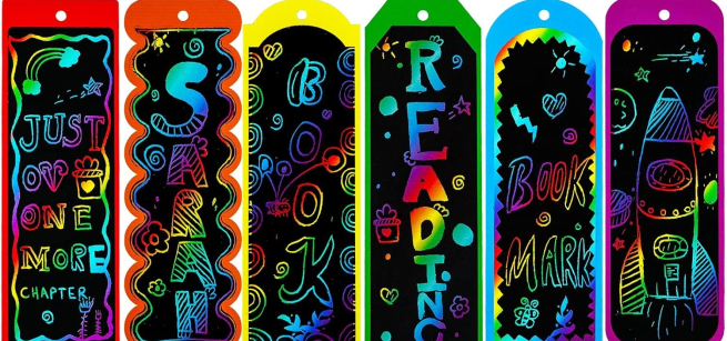 rainbow, bookmarks